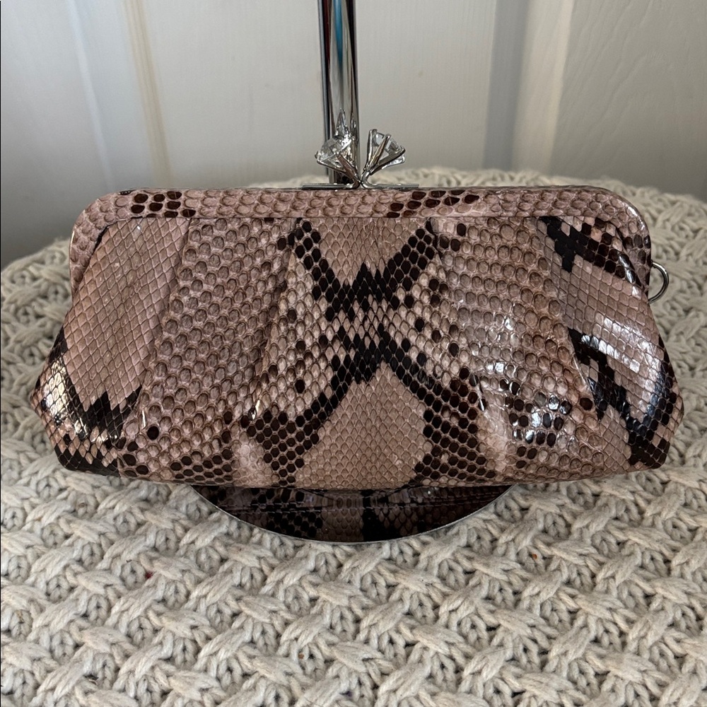 Very Rare Vintage Coach Sample Python Clutch, Mad… - image 2